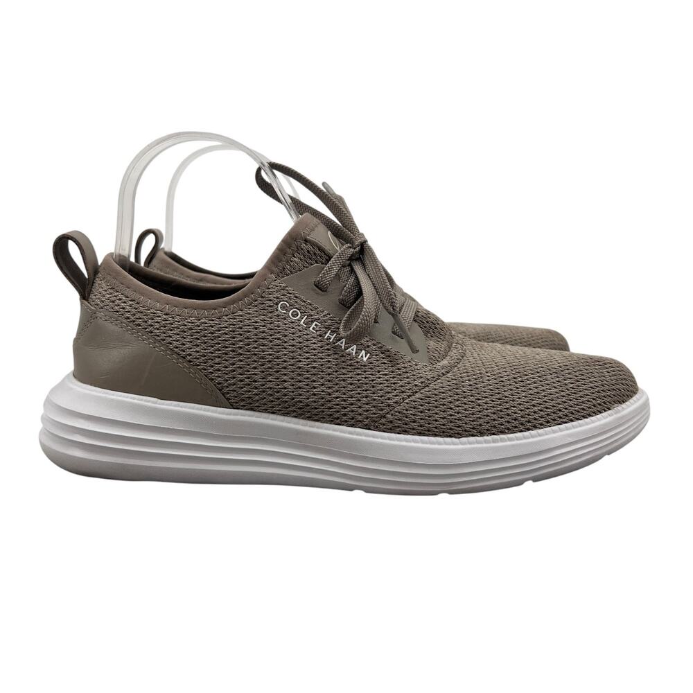 Cole Haan Mens 7 Shoes Mushroom Grandsport Journey Knit Mesh Lace Up Casual
